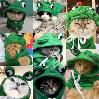 Thumbnail for Nine cats in green frog hoodies on this Cute Pets Sweatshirt by KittyNook Cat Co.—a fun pick for any pet lover!.