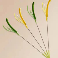 Thumbnail for Four feathery stems: KittyNook Cat Co. Feather Wand—Fun & Fitness Combined for bored cats, shown on beige background.