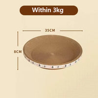 Thumbnail for KittyNook Oval Corrugated Cat Scratching Board, 35x8cm, pet bed & scratcher for cats up to 3kg.