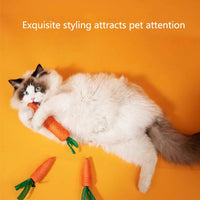 Thumbnail for Fluffy cat on orange background with KittyNook Cat Co. Bite-Resistant Cat Toy: 
