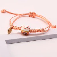 Thumbnail for Enchanting Lucky Cat Charm Bracelet