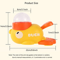 Thumbnail for KittyNook Cat Co. Non-Toxic Pet IQ Food Leak Tumbler, yellow duck shape, orange hat/tail, labeled 