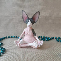 Thumbnail for Peaceful Meditating Cat Sanctuary Statue