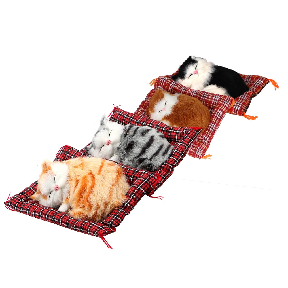 The Sleepy Kitten Plush Decoration by KittyNook Cat Co. adds cute charm to your home or car with cozy kitten vibes.