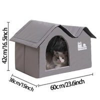 Thumbnail for KittyNook Cat Co. Portable Pet Cooling House—gray, 42x38x60cm; keeps your cat comfortable.
