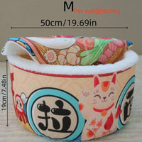 Thumbnail for KittyNook Cat Co. Giant Ramen Bowl Cat Bed, cute design; fits pets up to 9kg, 50cm wide x 19cm tall.