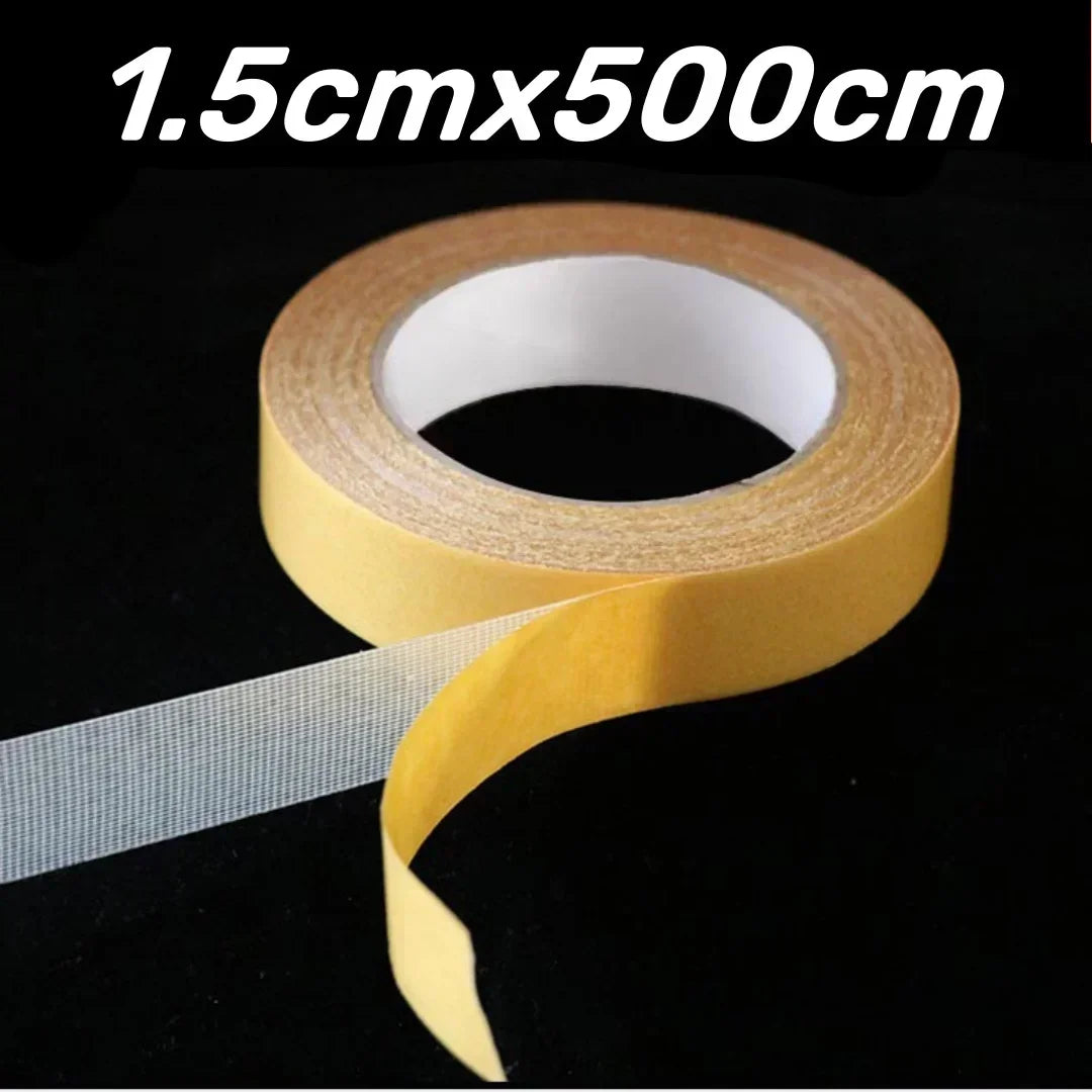 KittyNook Cat Co. Self-Adhesive Cat Scratching Board, 1.5cm x 500cm, double-sided tape with yellow backing.