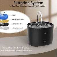 Thumbnail for KittyNook Cat Co. Cat Water Fountain Automatic Filter with clear spout for optimal pet hydration.