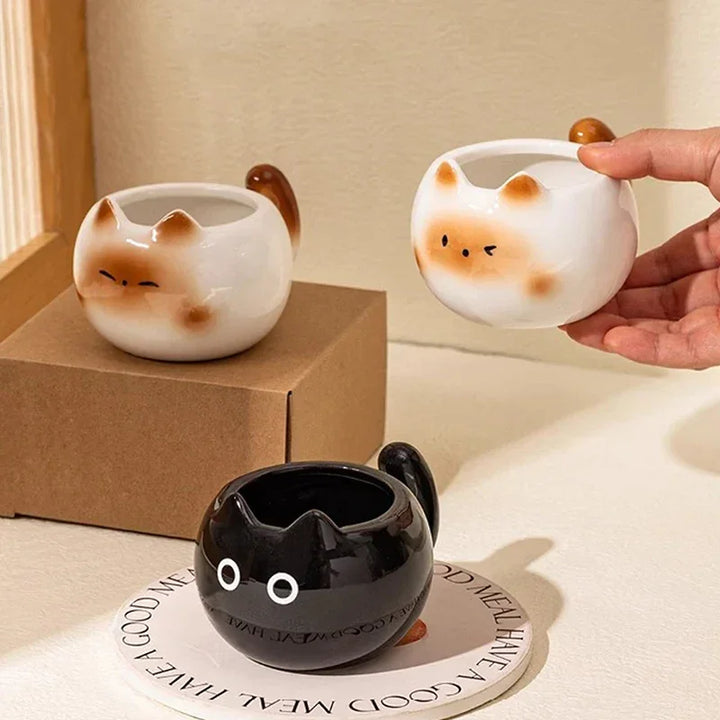 Siamese Cat Coffee Cup - KittyNook Cat Co.