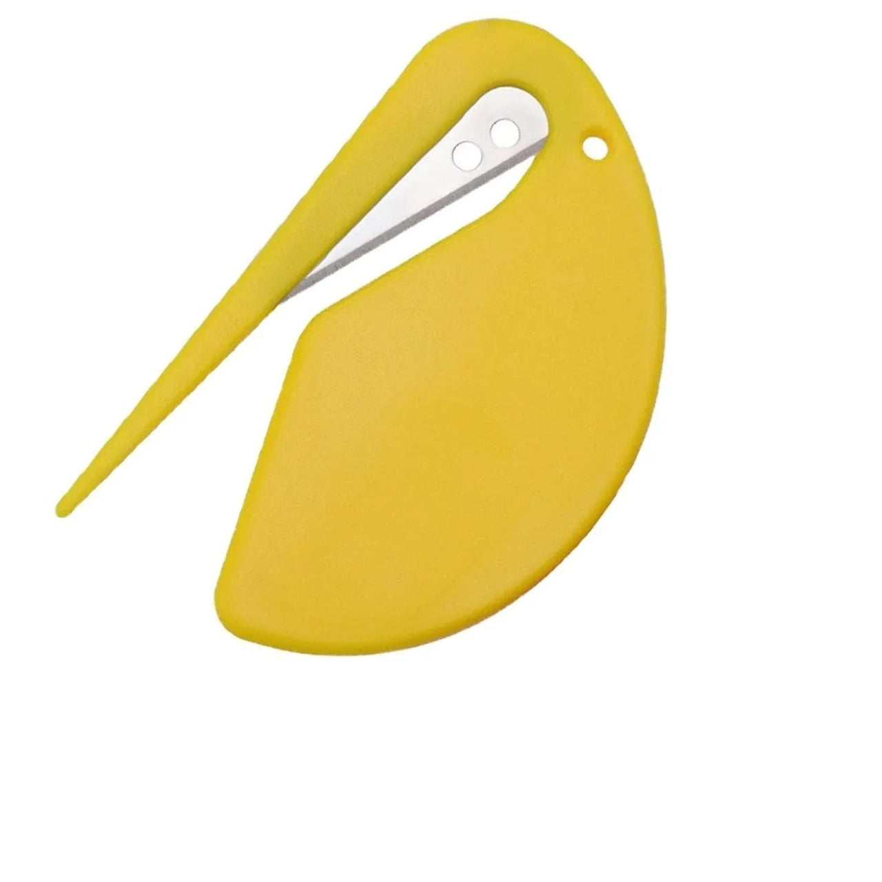 KittyNook Cat Co. 2-in-1 Pet Knot Remover Grooming Comb features a yellow, bird-shaped design with a metal blade.