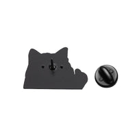 Thumbnail for KittyNook Cat Co.’s Kawaii Thumbs Up Crying Cat Enamel Pin adds cute cat flair to any outfit or bag.