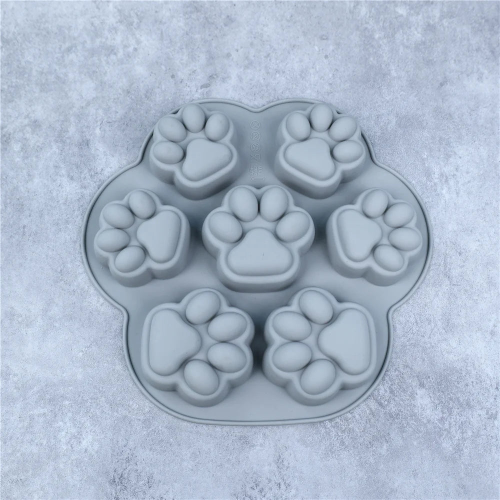 Paw Print Silicone Baking Molds