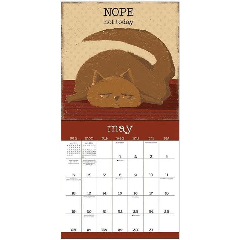Snarky Cats 2024 Calendar May Spread