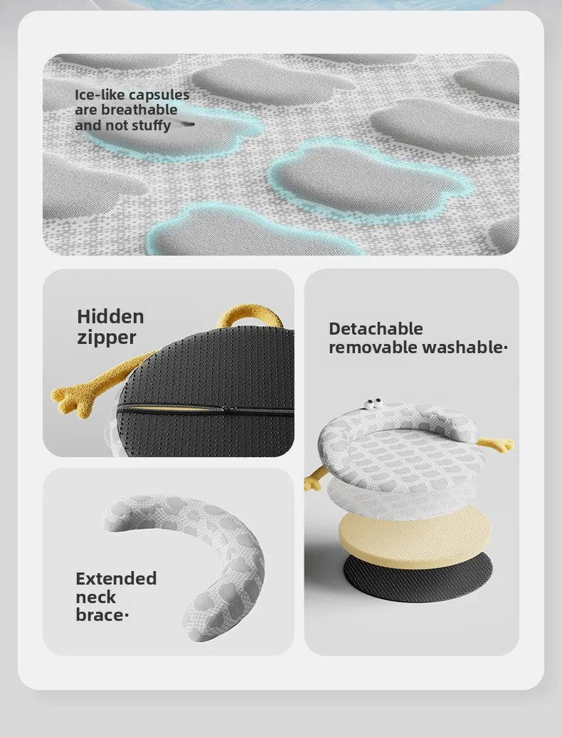 The Ice Silk Cat Nest by KittyNook Cat Co. offers breathable capsules, a hidden zipper, and more for cool summer comfort.