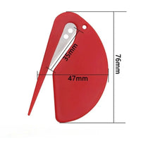 Thumbnail for KittyNook Cat Co. 2-in-1 Pet Knot Remover Grooming Comb, red, bird-shaped, for matted fur; sizes: 76/47/35mm.