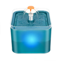 Thumbnail for KittyNook Cat Co. LED Automatic Pet Water Dispenser with Filter and white flower spout for circulating water.