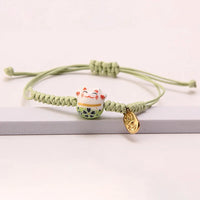 Thumbnail for Enchanting Lucky Cat Charm Bracelet