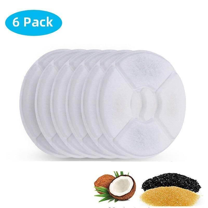 Activated Carbon Filter Replacements For Flower Cat Fountain Cat Supplies KittyNook 6 Filters Pack  