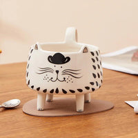 Thumbnail for AdoraMeow Cat Mug with Feet Mugs KittyNook Cat Company Mischievous Cat  