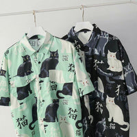 Thumbnail for Aloha Cat Hawaiian Shirt - KittyNook Cat Company