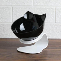 Thumbnail for Anti-Vomiting Orthopedic Cat Bowl Pet Bowls, Feeders & Waterers KittyNook Single Black Bowl  