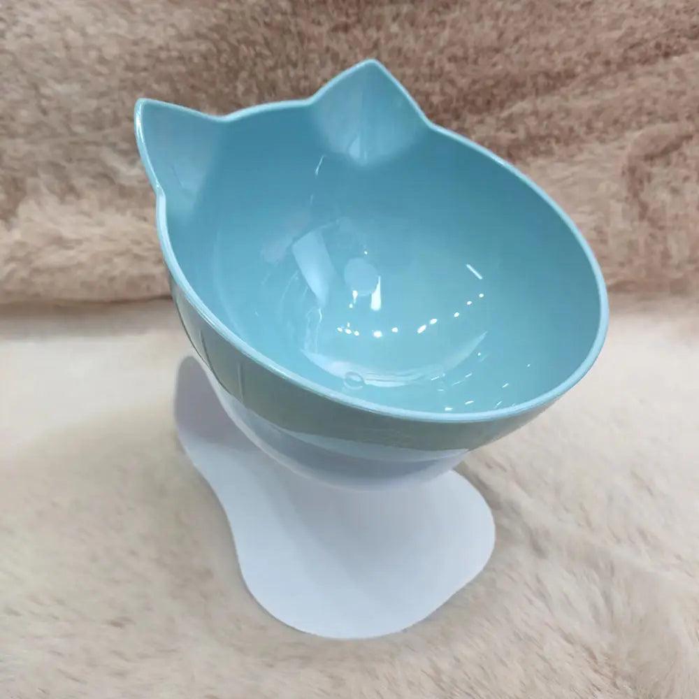 Anti-Vomiting Orthopedic Cat Bowl Pet Bowls, Feeders & Waterers KittyNook Single Blue Bowl  