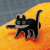 Load image into Gallery viewer, Black Cat Brooch - KittyNook Cat Company