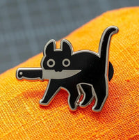 Thumbnail for Black Cat Brooch - KittyNook Cat Company