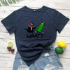 Load image into Gallery viewer, Black Cat What? Christmas Tee - KittyNook