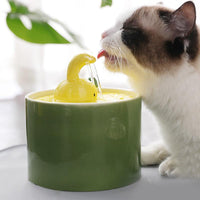 Thumbnail for Bunny Flow Ceramic Cat Water Fountain - KittyNook Cat Company