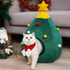 Cat Christmas Tree Cave Bed - KittyNook