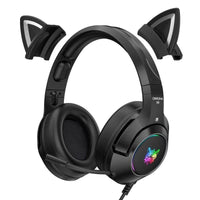 Thumbnail for Cat Ears Noise Cancellation Gaming Headset - KittyNook
