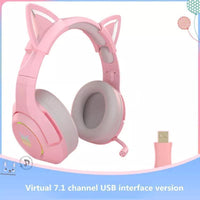 Thumbnail for Cat Ears Noise Cancellation Gaming Headset - KittyNook