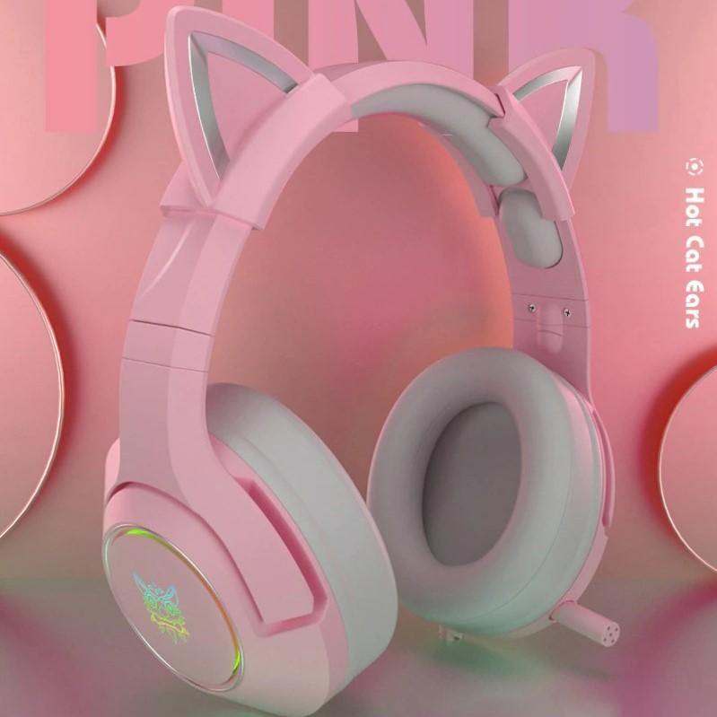Cat Ears Noise Cancellation Gaming Headset - KittyNook