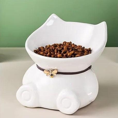 Cat Head Ceramic Pet Bowl - KittyNook Cat Company
