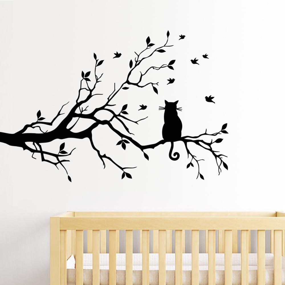 Cat-On-A-Tree Decal Home Decor Decals KittyNook Cat Company   