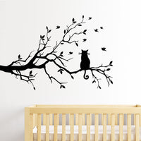 Thumbnail for Cat-On-A-Tree Decal Home Decor Decals KittyNook Cat Company   