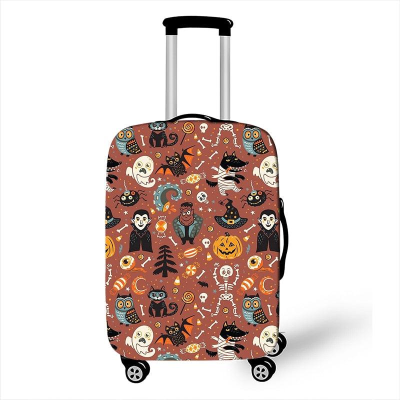 Cat Print Travel Luggage Cover Luggage Covers KittyNook Cat Company   