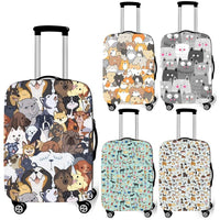 Thumbnail for Cat Print Travel Luggage Cover - KittyNook Cat Company