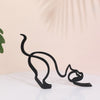 Load image into Gallery viewer, Cat Silhouette Metal Sculpture - KittyNook Cat Company