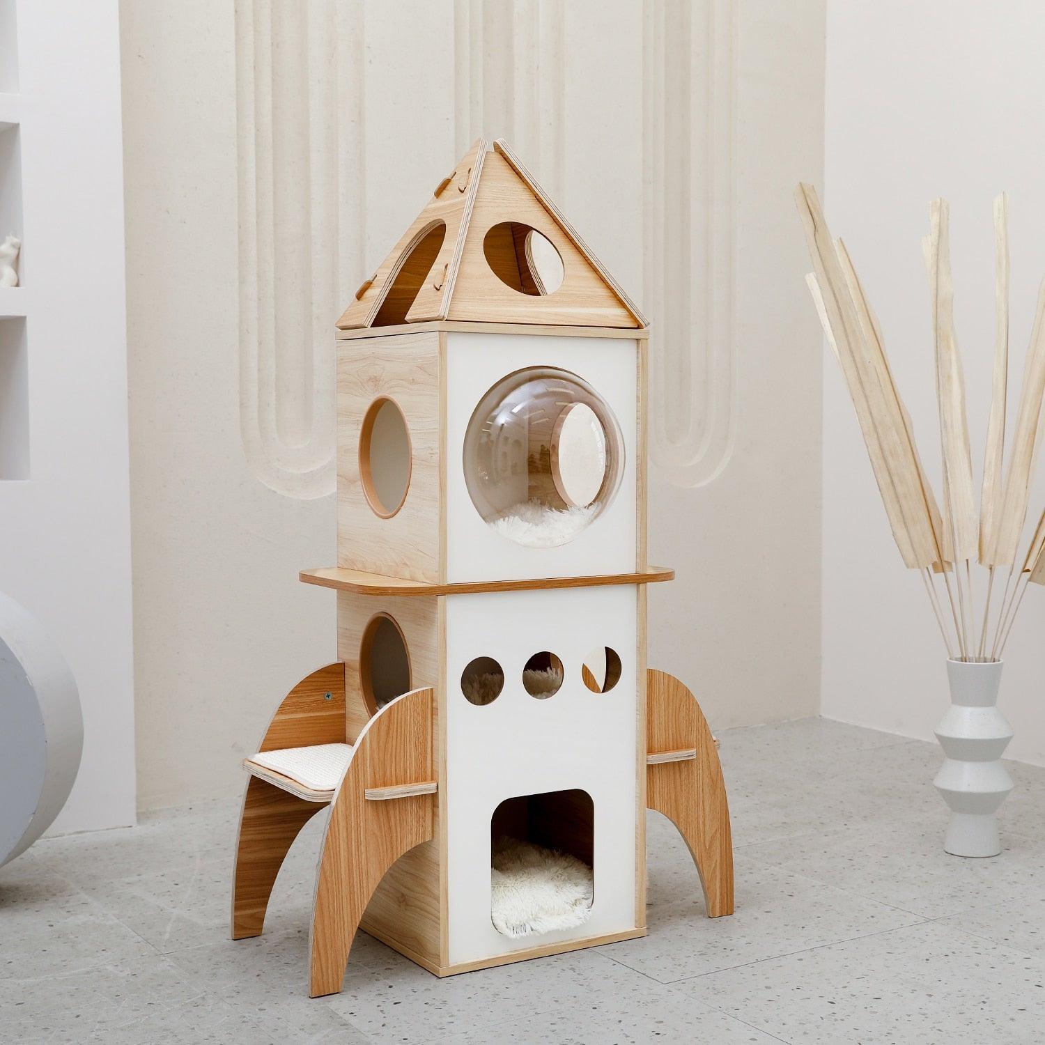 Catstronaut Cat Tower for Large Cats - KittyNook Cat Company
