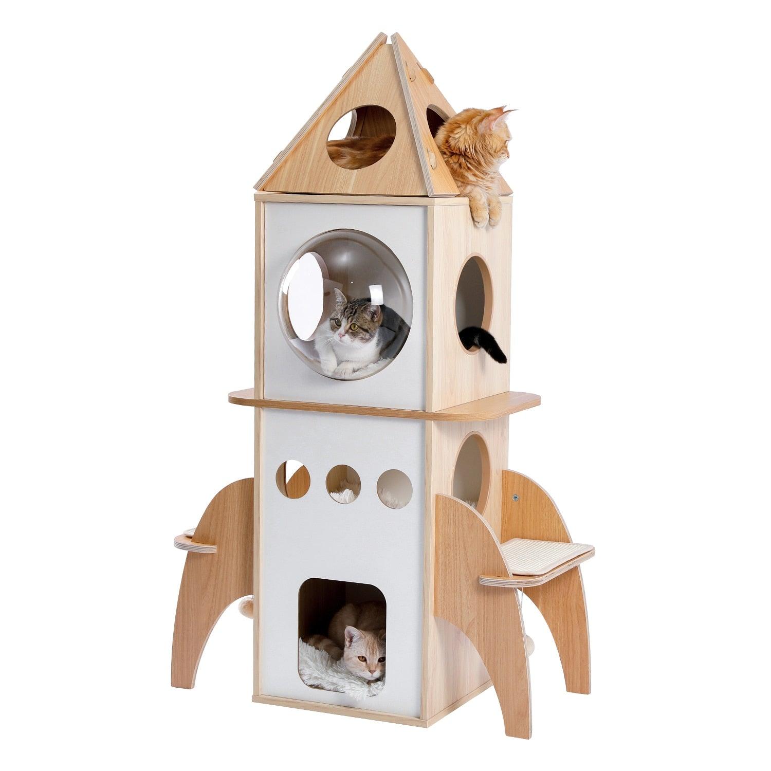 Catstronaut Cat Tower for Large Cats - KittyNook Cat Company