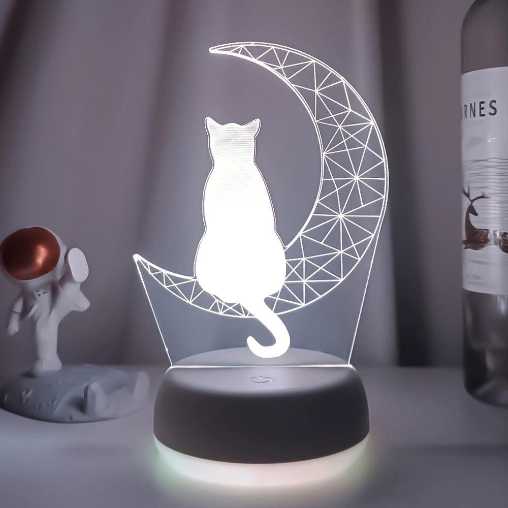 Catto Moon LED Night Light - KittyNook Cat Company