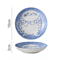 Thumbnail for Catzenware Japanese Inspired Porcelain Bowl Bowls KittyNook Cat Company Style A  