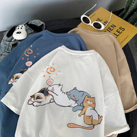 Thumbnail for Chillin Meow Cat Tee Shirts - KittyNook Cat Company