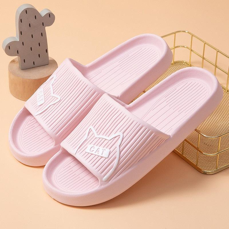 Comfort Slides Cat House Slippers - KittyNook Cat Company