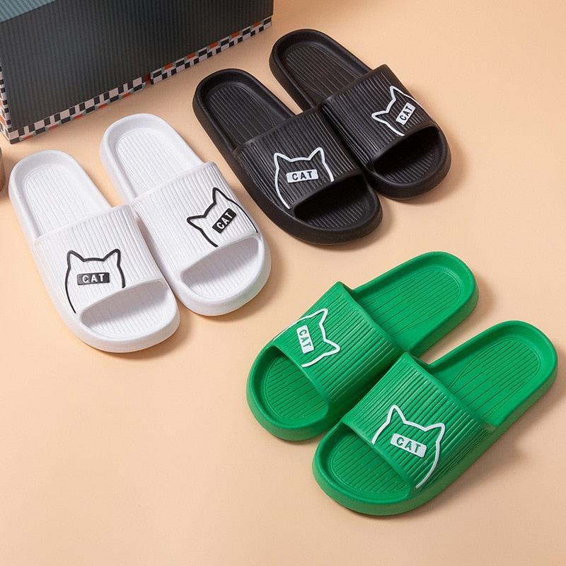 Comfort Slides Cat House Slippers - KittyNook Cat Company