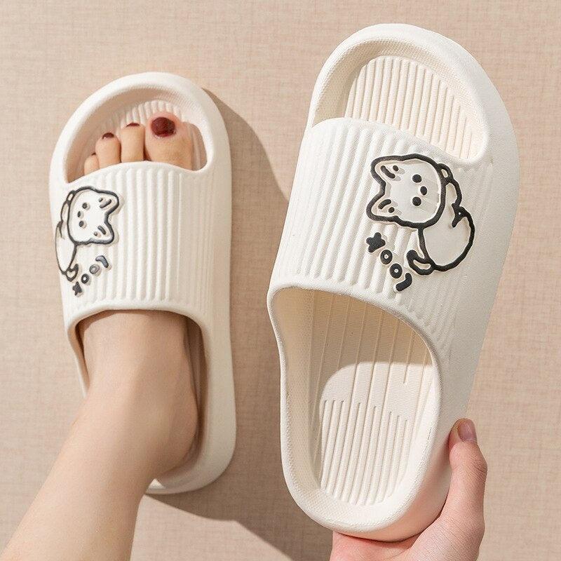 Comfort Slides Cat House Slippers - KittyNook Cat Company