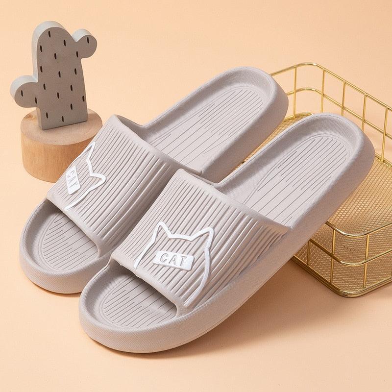 Comfort Slides Cat House Slippers - KittyNook Cat Company