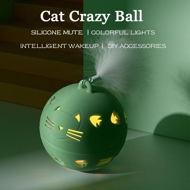 Crazy Ball Interactive Cat Toy Cat Toys KittyNook Cat Company   